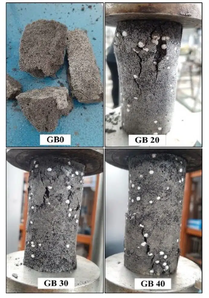 Fig. 9. Failure mode of composite material.