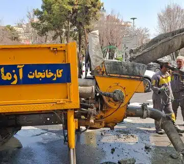 بتن ریزی سقف اول محدوده گلستان هلال احمر 1