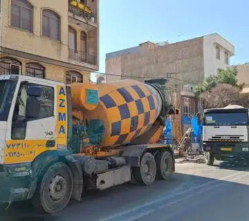 بتن ریزی فونداسیون 350 متری نیروی هوایی 1