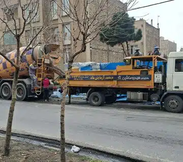 بتن ریزی فونداسیون 550 متری محدوده زین الدین 1